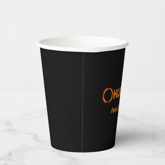 Oklahoma 2024 Gesamtsolare Pappbecher (Rechts)