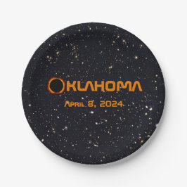 Oklahoma 2024 Gesamtsolare Pappteller