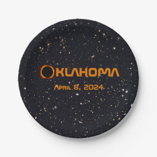 Oklahoma 2024 Gesamtsolare Pappteller