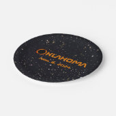 Oklahoma 2024 Gesamtsolare Pappteller (Schrägansicht)