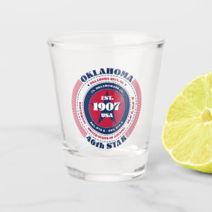 Oklahoma 46th Star Patriotic Shot glass Schnapsglas