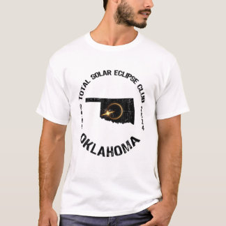 Oklahoma American Total Solar Eclipse Retro Staat T-Shirt