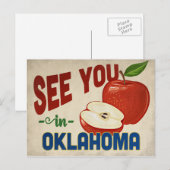 Oklahoma Apple - Vintage Travel Postkarte (Vorne/Hinten)