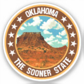 Oklahoma Aufkleber (Vorderseite)