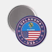 Oklahoma-Aufkleber, Telefongehäuse Magnet (Vorderseite/Rückseite)