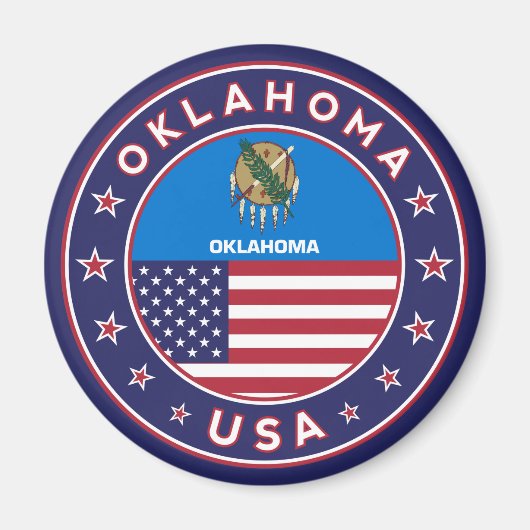 Oklahoma-Aufkleber, Telefongehäuse Magnet (Vorne)