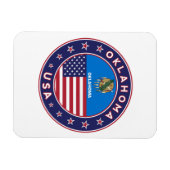 Oklahoma-Aufkleber, Telefongehäuse Magnet (Horizontal)