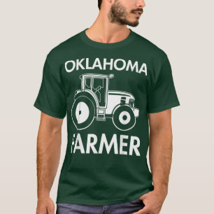 Oklahoma Bauer Vintag Men Traktor Farm T-Shirt