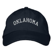 Oklahoma bestickte, anpassbare Marine Bestickte Baseballkappe (Vorderseite)