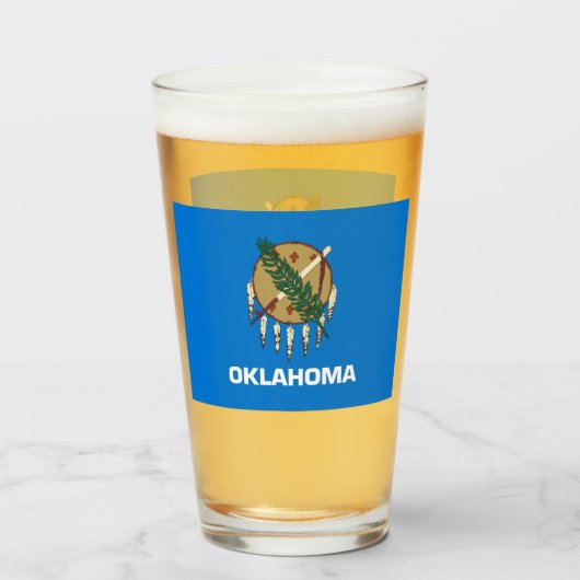 OKLAHOMA BIER GLASS GLAS (Vorne (Gefüllt))