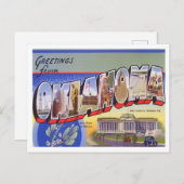 Oklahoma Big Letters Postcard Postkarte (Vorne/Hinten)