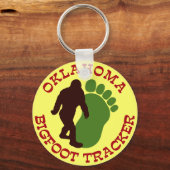 Oklahoma Bigfoot Tracker Schlüsselanhänger (Vorderseite)