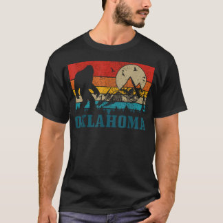Oklahoma Bigfoot Vintage Berge Wandern T-Shirt