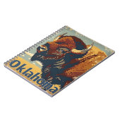 Oklahoma Bison Vintag Notizblock (Linke Seite)