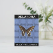 Oklahoma Black Frack Butterfly Postkarte (Stehend Vorderseite)