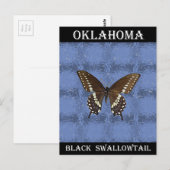 Oklahoma Black Frack Butterfly Postkarte (Vorne/Hinten)