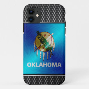 Oklahoma bürstete Metallflagge Case-Mate iPhone Hülle