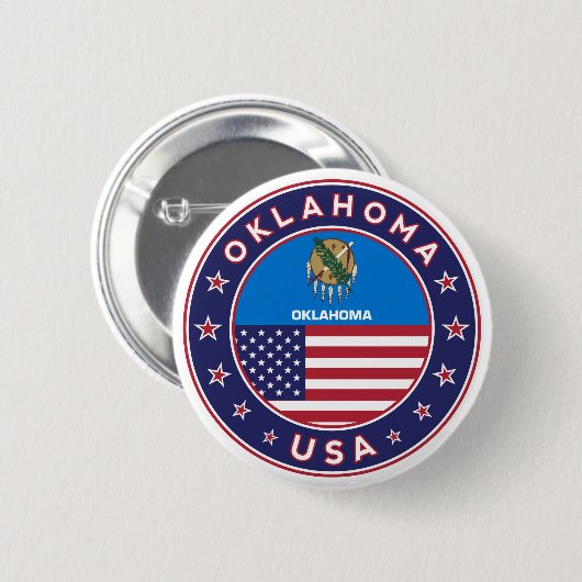 Oklahoma Button (Vorne & Hinten)