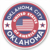 OKLAHOMA CITY AUFKLEBER (Vorderseite)