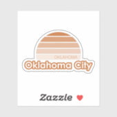 Oklahoma City Aufkleber (Blatt)