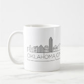 Oklahoma City| City Stylized Skyline Kaffeetasse (Links)