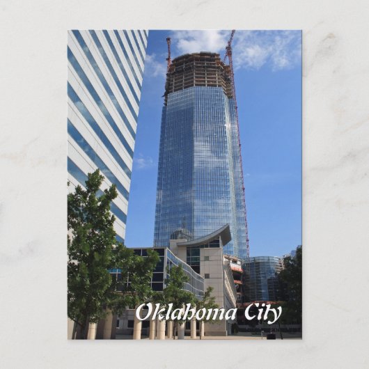 Oklahoma City, Devon Tower Construction Postcard Postkarte (Vorderseite)