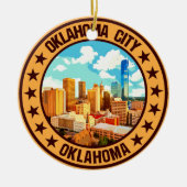 Oklahoma City Keramik Ornament (Vorne)