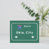 Oklahoma City ok Autobahn Autobahn : Postkarte (Stehend Vorderseite)