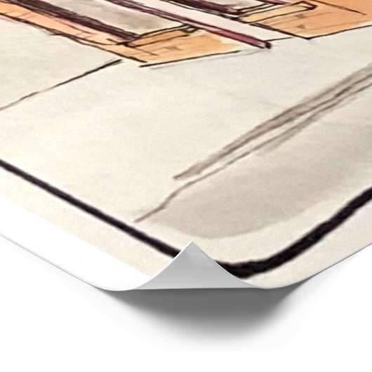 Oklahoma City, OK Poster (Ecke)