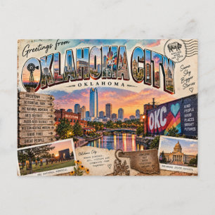 Oklahoma City, OK Postkarte
