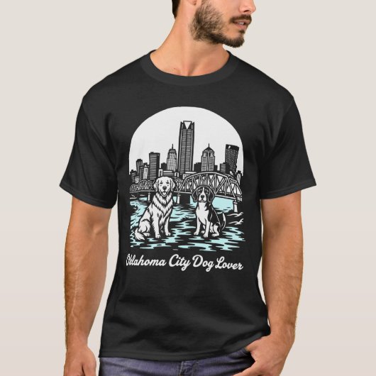 Oklahoma City OKC Dog Lover T-Shirt (Vorderseite)