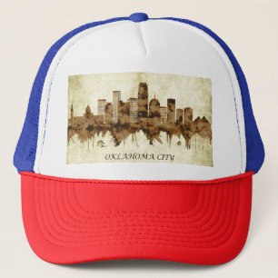 Oklahoma City Oklahoma Cityscape Truckerkappe