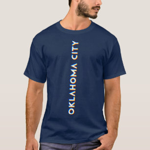 Oklahoma City Oklahoma CMYK Glitch Type T-Shirt