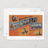 Oklahoma City, Oklahoma - Große Briefmarkenszenen Postkarte (Vorne/Hinten)