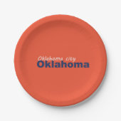 Oklahoma City, Oklahoma Paper Tellers Pappteller (Vorderseite)