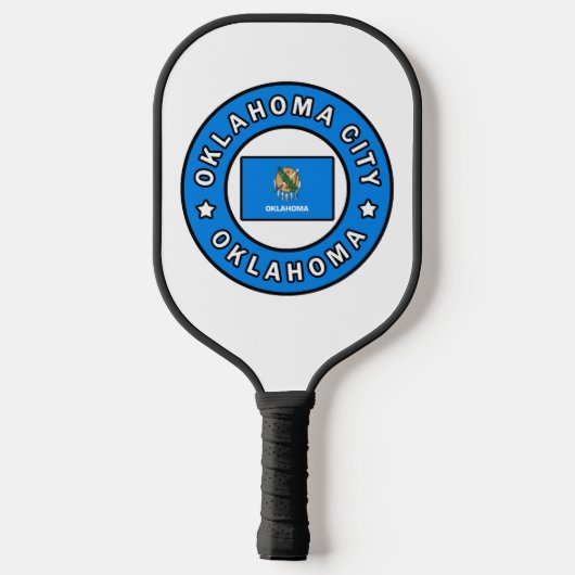 Oklahoma City Oklahoma Pickleball Schläger (Rückseite)