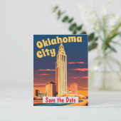Oklahoma City, Oklahoma Save The Date (Stehend Vorderseite)