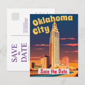 Oklahoma City, Oklahoma Save The Date (Vorne/Hinten)