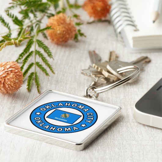 Oklahoma City Oklahoma Schlüsselanhänger (Seite)