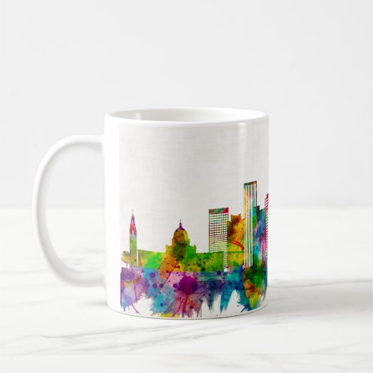 Oklahoma City Oklahoma Skyline Kaffeetasse (Links)