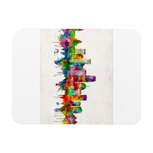 Oklahoma City Oklahoma Skyline Magnet (Horizontal)