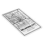 Oklahoma City Oklahoma USA Travel City Map Poster Magnet (Rechte Seite)