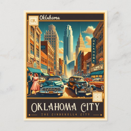 Oklahoma City, Oklahoma | VINTAG Postkarte (Vorderseite)
