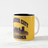 Oklahoma City, Oklahoma Zweifarbige Tasse (VorderseiteRechts)