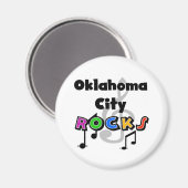 Oklahoma City Rocks Magnet (Vorderseite/Rückseite)