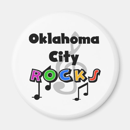 Oklahoma City Rocks Magnet (Vorne)