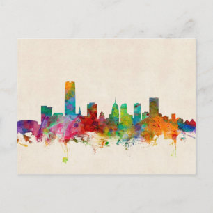 Oklahoma City Skyline Cityscape Postkarte