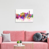 Oklahoma City skyline im Watercolor background Leinwanddruck (Insitu (Wohnzimmer))