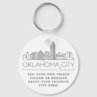 Oklahoma City Stylized Skyline | Benutzerdefiniert
