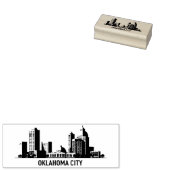 Oklahoma City Stylized Skyline Gummistempel (Stempel)